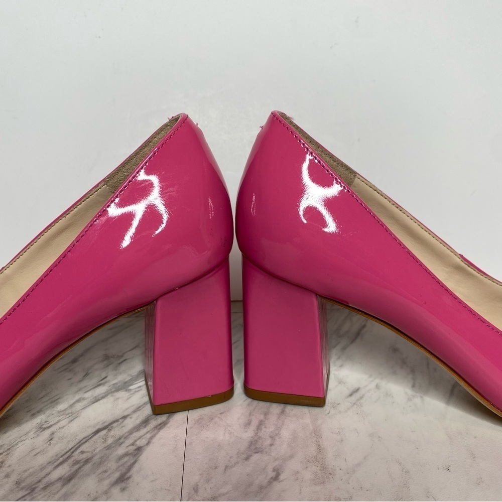 New! Marc Fisher Zala Pink Patent Leather Pointy Toe Pump 5M - Picture 9 of 14